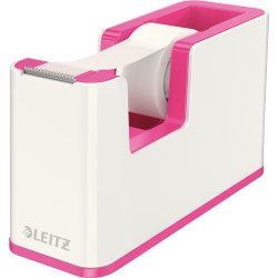 Leitz WOW Tejpdispenser | Vit/rosa