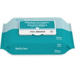 Norlis Care Overfladedesinfek 75% | Wipes | 50 stk