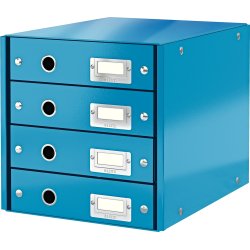 Leitz Click & Store förvaringsbox | 4 fack | Blå