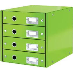 Leitz Click & Store förvaringsbox | 4 fack | Grön