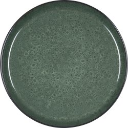 Bitz Gastro tallerken sort/grøn, Ø 21 cm