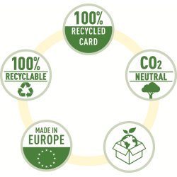Leitz Recycle Sorteringsmappe | 6 faner | Sort
