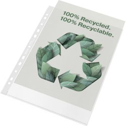 Esselte Recycle ficka | A4 | Topp | 70my | 100 st