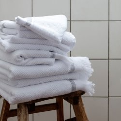 Meraki Håndklæde 30x30 cm, Hvid, 3 stk