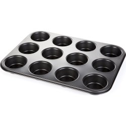 Muffinform, 12 muffins, Stål, Non-stick