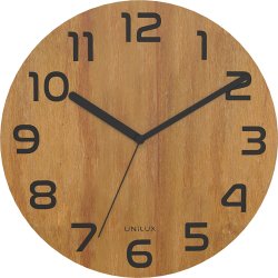 Unilux Palma Bamboo Väggklocka | Ø30 cm
