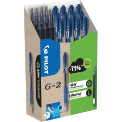 Pilot G-2 Greenpack bläckpennor | M | Blå