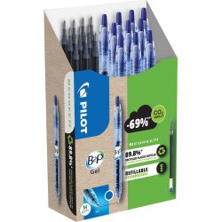 Pilot Bottle2Pen Greenpack bläckpennor | M | Blå