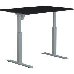 Sun-Flex II hæve-sænkebord, 120x80, Sort/grå
