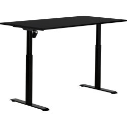Sun-Flex II höj-/sänkbart bord/151x80, Svart/svart