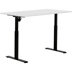 Sun-Flex II hæve/sænkebord, 151x80, Hvid/sort