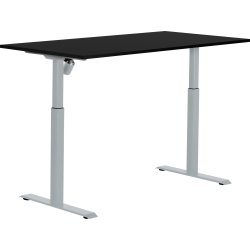 Sun-Flex II höj-/sänkbart bord, 151x80, Svart/grå