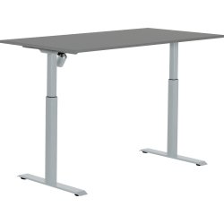Sun-Flex II hæve-/sænkebord, 151x80, Antracit/grå