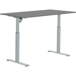 Sun-Flex II höj/sänkbart bord/151x80, Antracit/grå