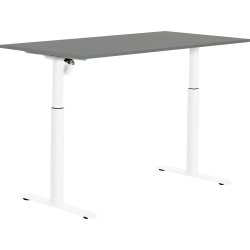 Sun-Flex II höj-/sänkbart bord/151x80/Antracit/vit