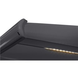 Liana Markise m/motor+LED, 350x300 cm, grå/grå