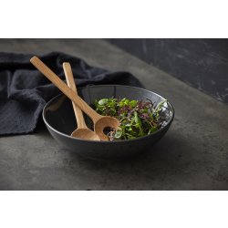 Bitz salatskål & salatbestik, sort/sort
