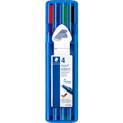Staedtler Triplus Ball Kuglepen | M | 4 farver
