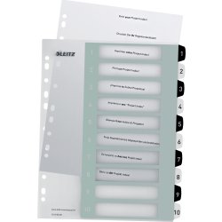Leitz Wow Skrivbart Register A4 1-10