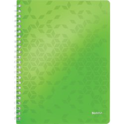 Leitz WOW Spiral linjerad A4-anteckningsbok, grön