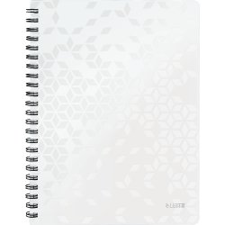 Leitz WOW Spiral linjerad A4-anteckningsbok, vit