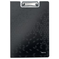 Leitz WOW Clipboard | Med front | A4 | Svart