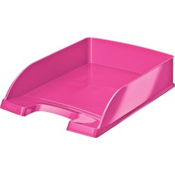 Leitz Wow brevkorg, rosa metallicfärg