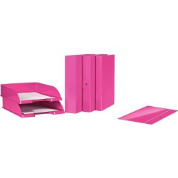 Leitz WOW brevbakke, pink metallic