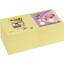Post-it Super Sticky Z-Notes 76 x 76 mm, 12 blokke