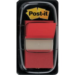 Post-it indexfane, rød 25x43 mm