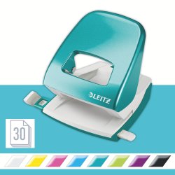 Leitz 5008 WOW Hulapparat | 30 ark | Isblå