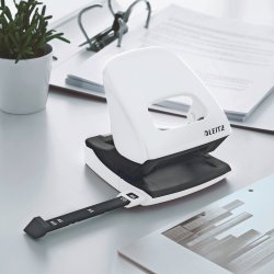 Leitz 5008 WOW Hulapparat | 30 ark | Hvid