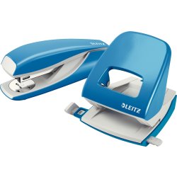 Leitz 5008 Hulapparat | 30 ark | Lys blå