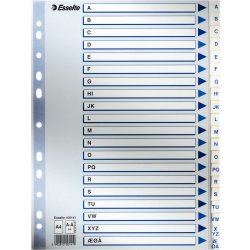 Register Esselte A4 A-Å PP Vit