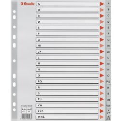 Esselte Maxi Register | A4 | Plast | Grå | A-Å