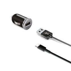 Billaddare Celly USB-C Lightning Svart