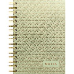 Burde anteckningsbok A5 Art Deco