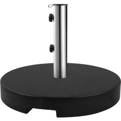 Parasollfot 40 kg - Ø50 cm i granit, svart