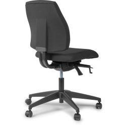 DEMO: Inter kontorstol m. mellem ryg, sort