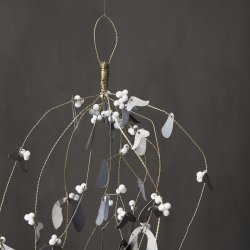 House Doctor Mistletoe julepynt, L40cm, metallisk