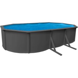 Pool Basic 610 x 360 x 120 cm - antracitgrå