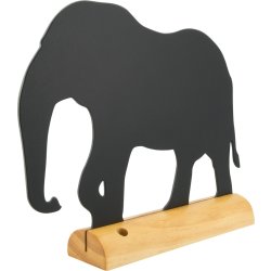 Securit Silhuette Wood Bordskilt | Elephant