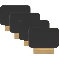 Securit Silhouette Wood Bordsskyltar Rect. 4 st