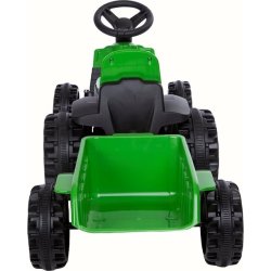 El-drevet Azeno traktor til børn, 6V, grøn