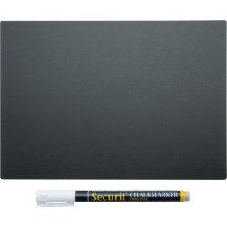 Securit Tag Griffelskyltar | A5 | Svarta | 10 st