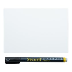 Securit Tag Griffelskyltar | A6 | Vita | 20 st