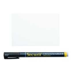 Securit Tag Griffelskyltar | A7 | Vita | 20 st