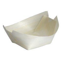 Engangsskål, Fyrretræ, 7x5,5x2 cm, 100 stk.