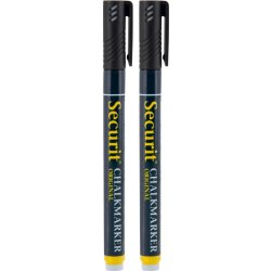 Securit SMA100 Kritmarkörer | Svarta | 2 st