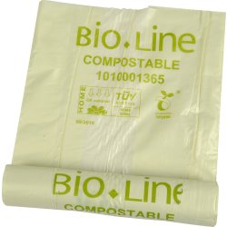 Affaldssække Biobaseret 120L, 80x110cm, 30my, Grøn